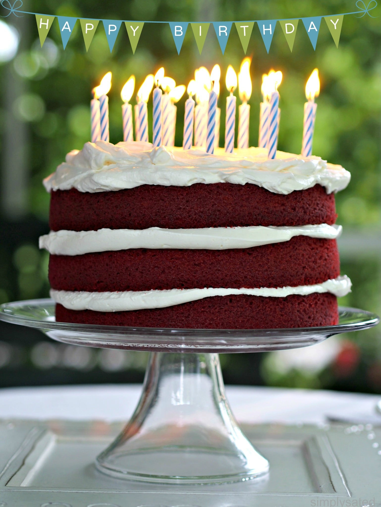 Red Velvet Birthday Cake
 Red Velvet Cake Simply Sated