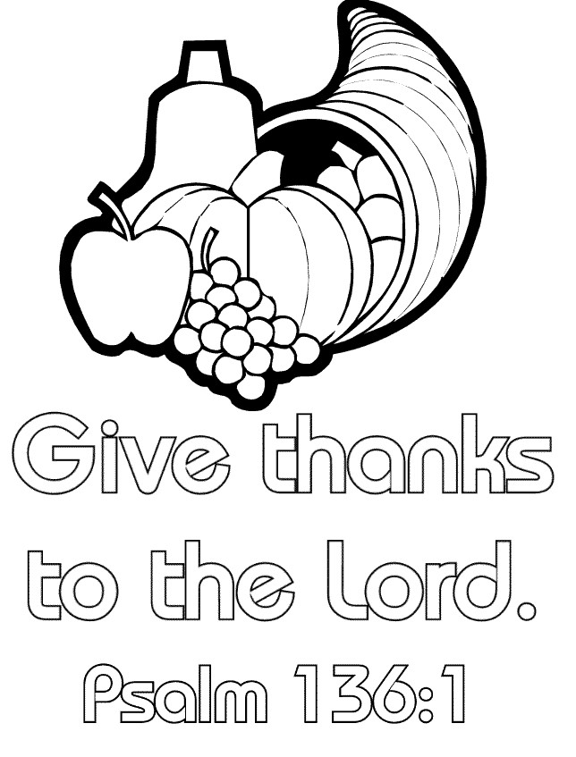 Religious Thanksgiving Coloring Pages For Kids
 Coloring Pages Bible Verses Coloring Home