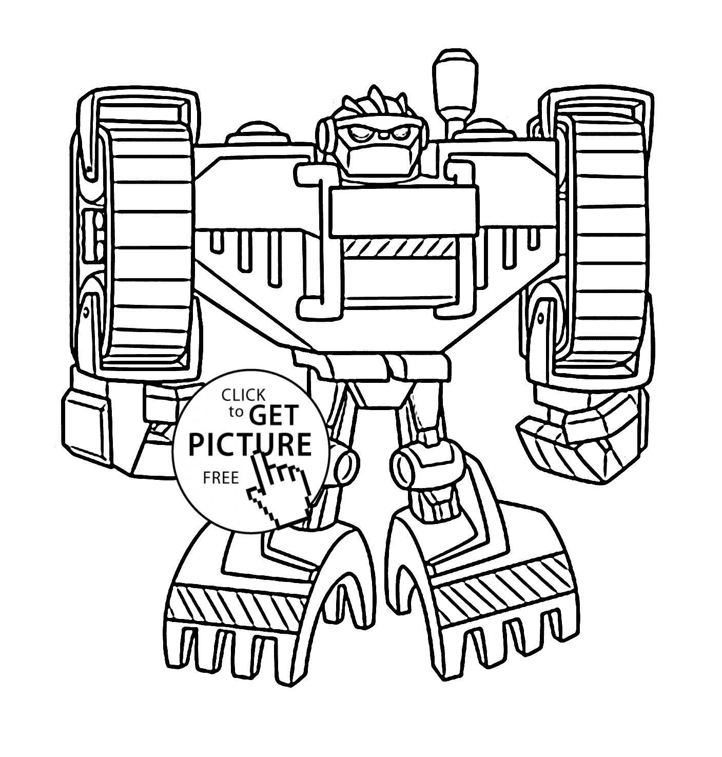 Rescue Bot Coloring Pages
 Boulder bot coloring pages for kids printable free