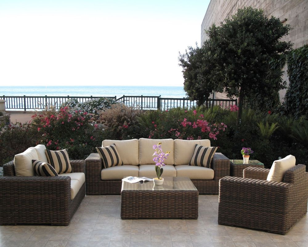 Best ideas about Resin Patio Furniture
. Save or Pin Outdoor Patio Resin Wicker Furniture Gerona Sofa 5PC Set Now.