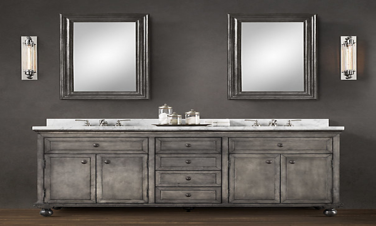 Best ideas about Restoration Hardware Bathroom Vanity
. Save or Pin Bathroom double vanities and cabinets restoration Now.