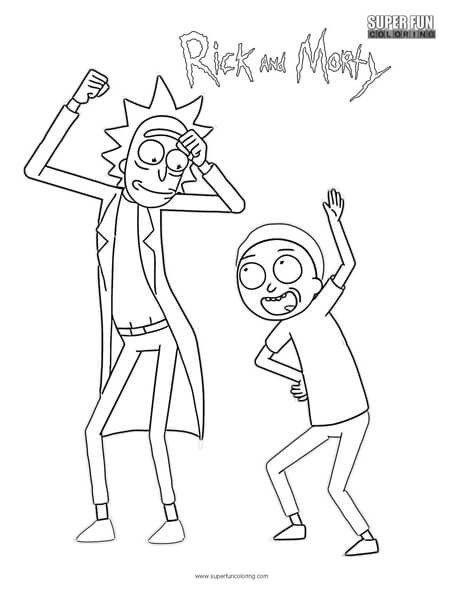 Rick And Morty Coloring Pages
 Rick and Morty Coloring Page Super Fun Coloring