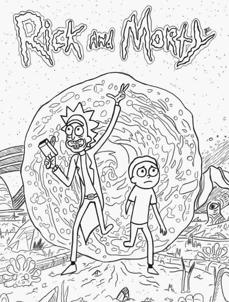 Rick And Morty Coloring Pages
 rick and morty coloring page