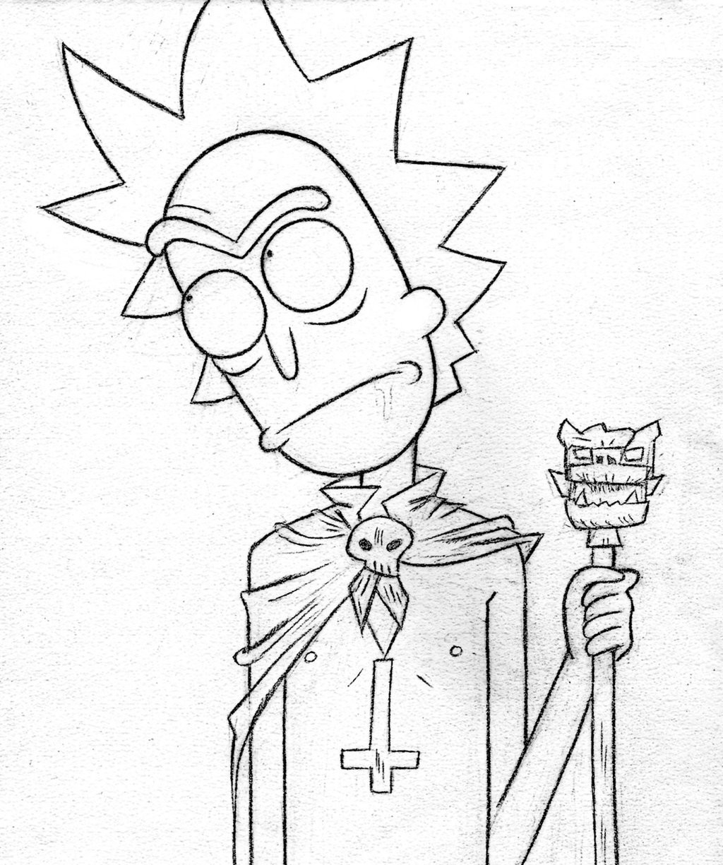 Rick And Morty Coloring Pages
 Rick Niccals by Coolygirl03 on DeviantArt