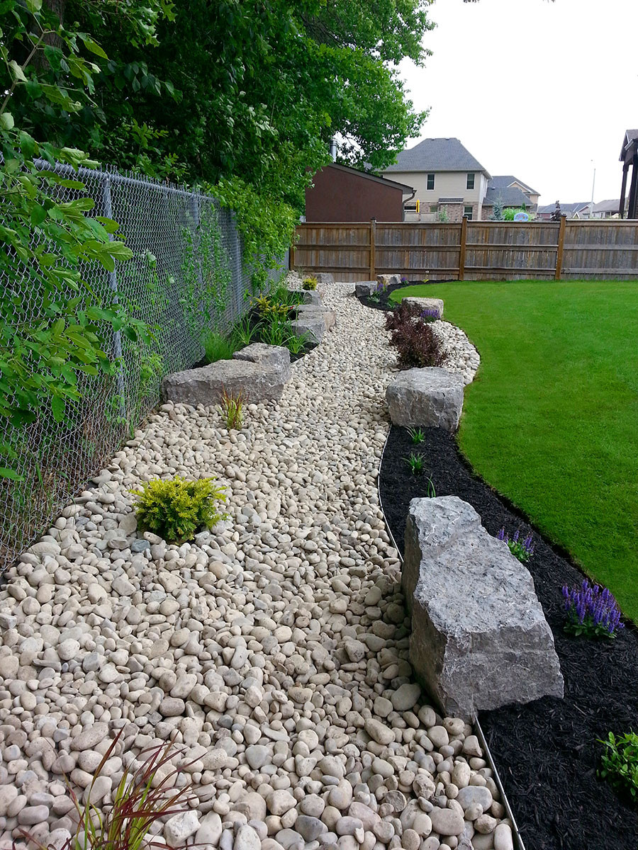 Best ideas about River Rock Landscape
. Save or Pin Backdrop Garden 1 3 River Rock Black Beauty Mulch Now.