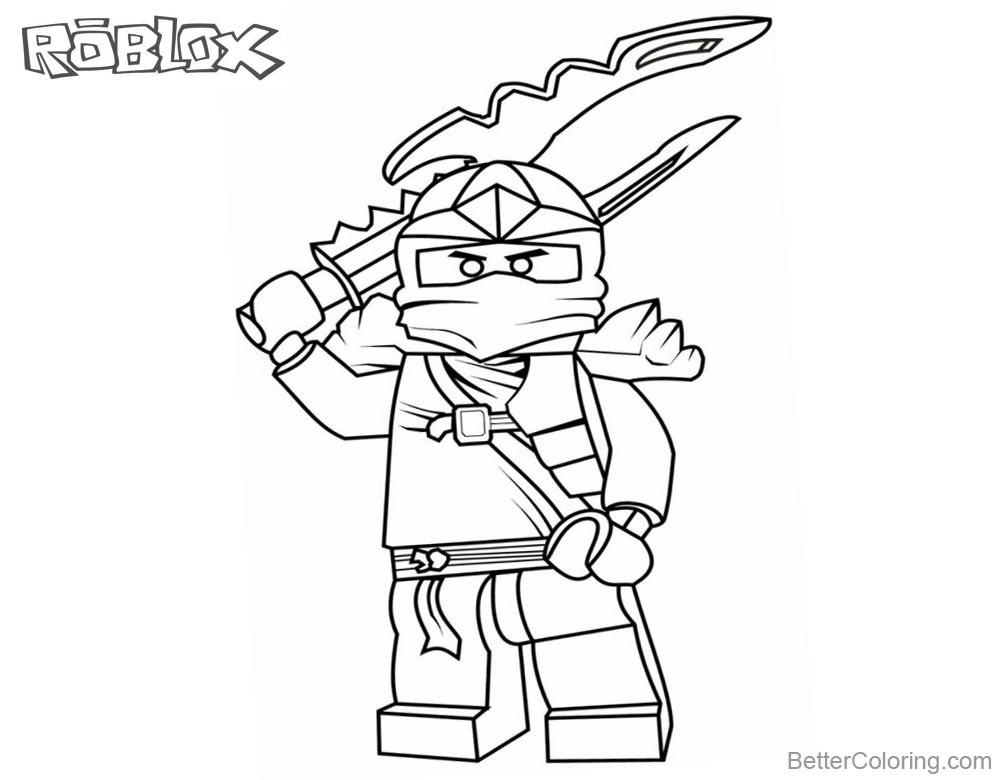 Roblox Coloring Pages For Girls
 Lego Ninjago Jay Coloring Pages of Roblox Free Printable