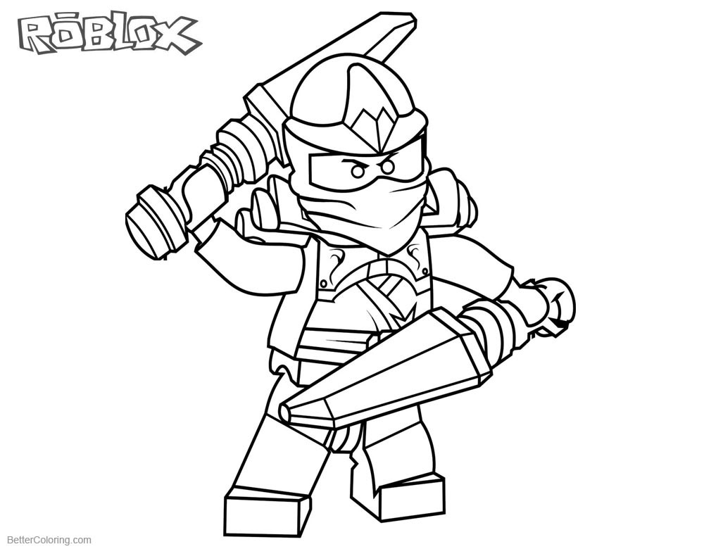 Roblox Coloring Pages For Girls
 Roblox Lego Ninjago Kai Coloring Pages Free Printable