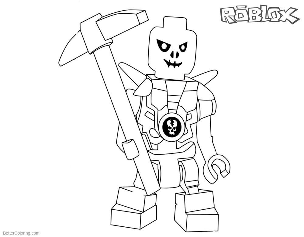 Roblox Coloring Pages To Print
 Roblox Lego Ninjago Skulkin Coloring Pages Free