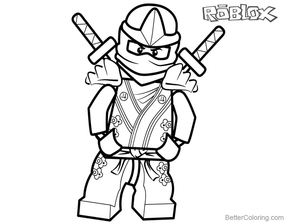 Roblox Coloring Pages To Print
 Lego Ninjago from Roblox Coloring Pages Free Printable