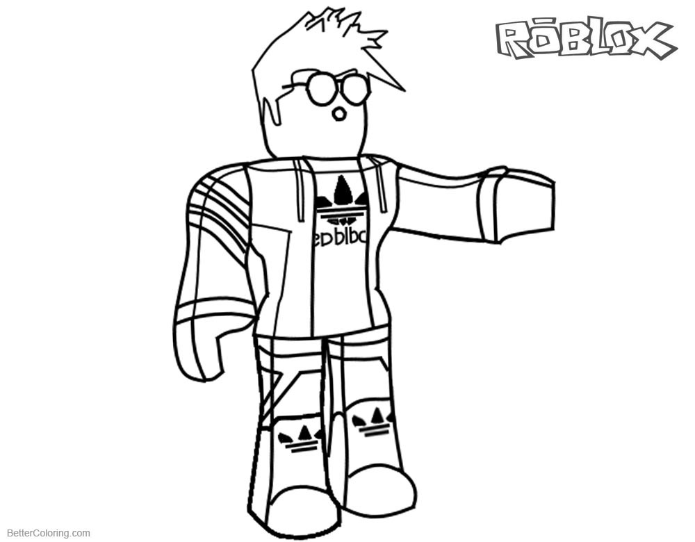 Roblox Coloring Pages To Print
 Roblox Coloring Pages Characters Guy Tim Free Printable