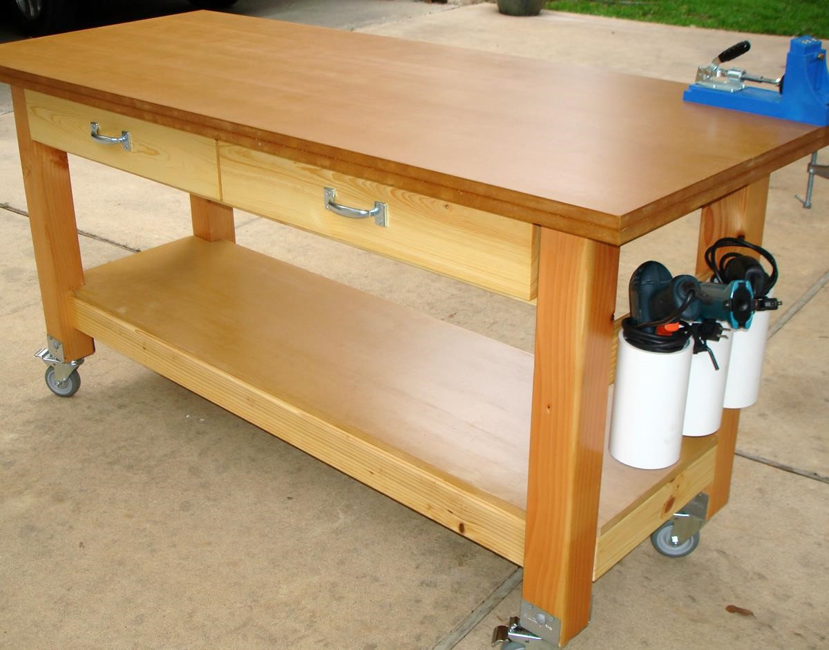 Rolling Workbench DIY
 How to Build Workbench with Drawers BEST HOUSE DESIGN