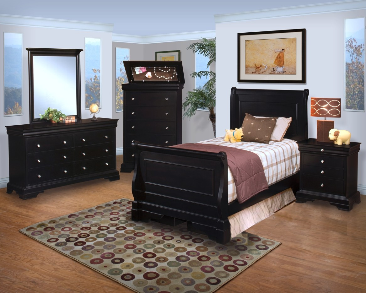 Best ideas about Rose Bedroom Set
. Save or Pin Belle Rose Black Cherry Youth Sleigh Bedroom Set from New Now.