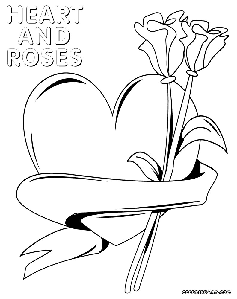 Rose Coloring Pages For Girls
 Rose coloring pages