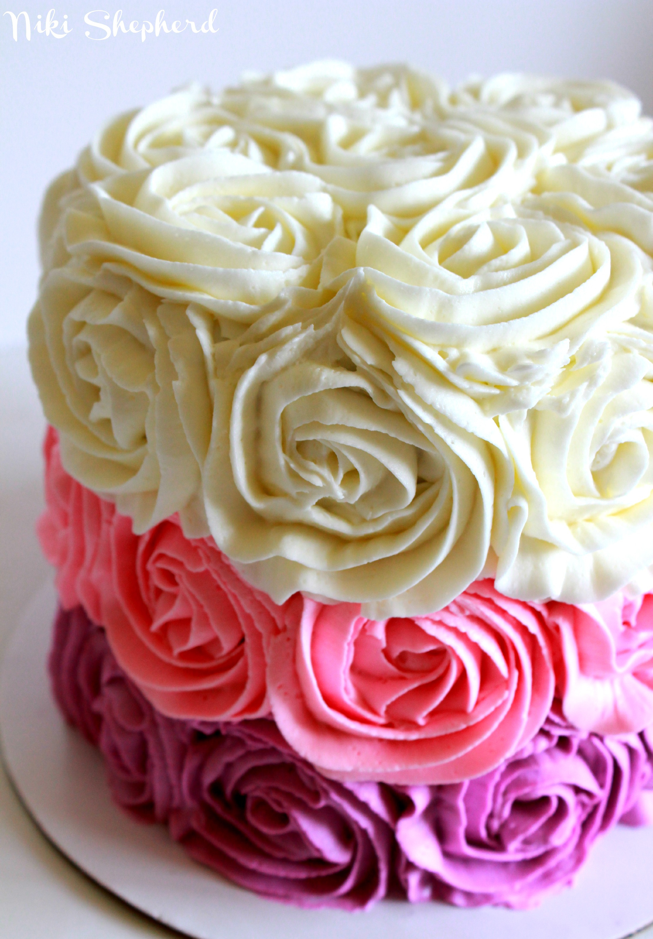 Best ideas about Roses Birthday Cake
. Save or Pin My take on i am baker’s Rose Cake Now.