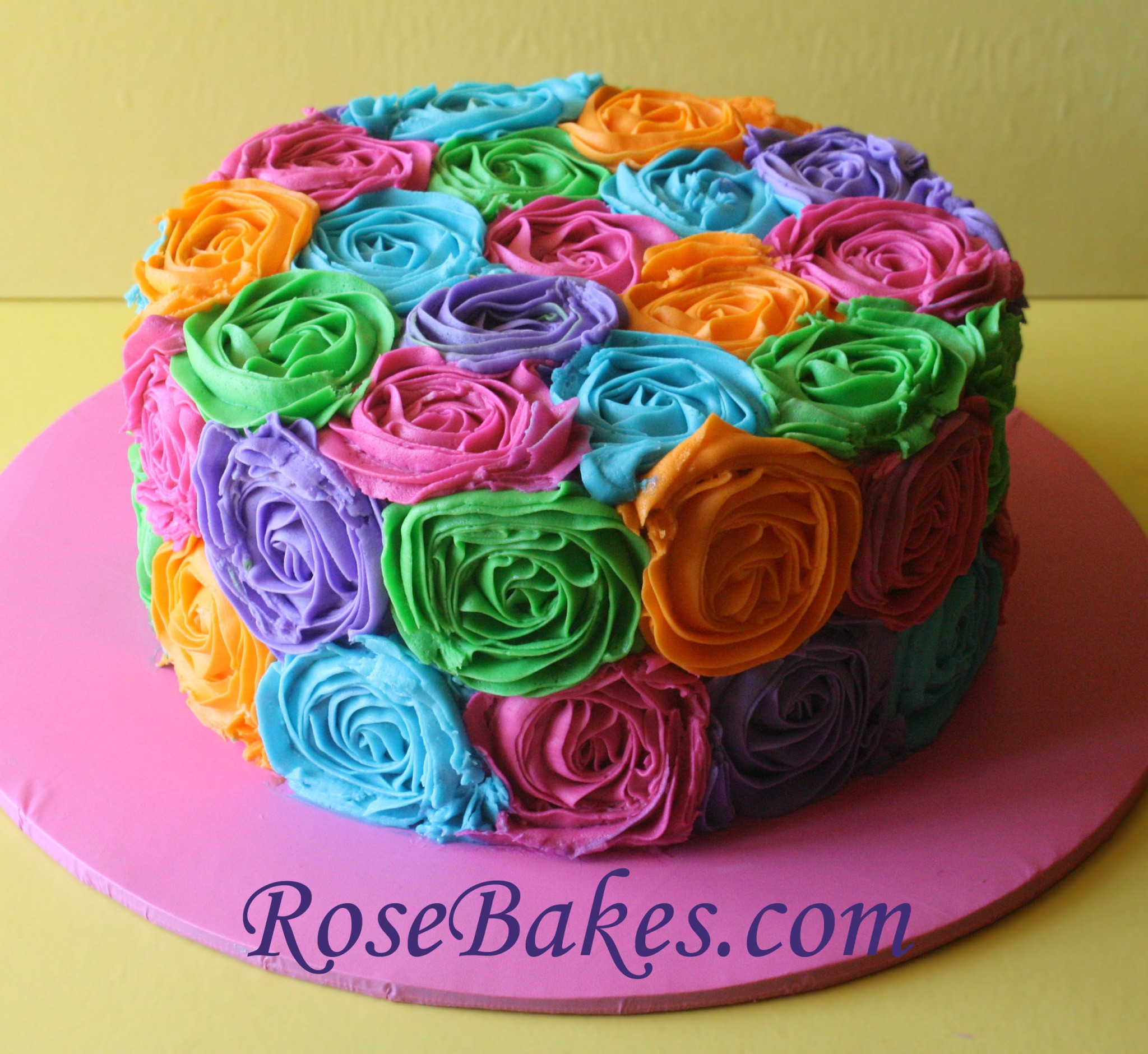 Best ideas about Roses Birthday Cake
. Save or Pin Bright Buttercream Roses Birthday Cake Now.