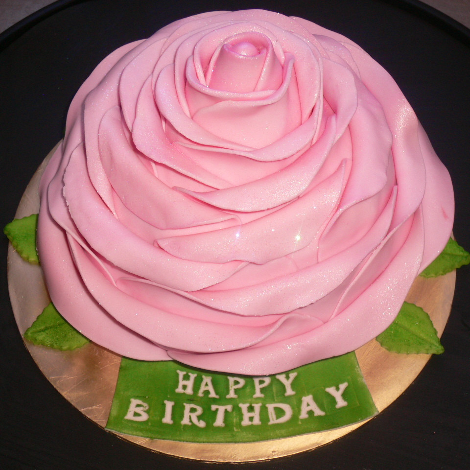 Best ideas about Roses Birthday Cake
. Save or Pin Birthday Cake Buttercream With Ribbon And Gumpaste Rose Now.