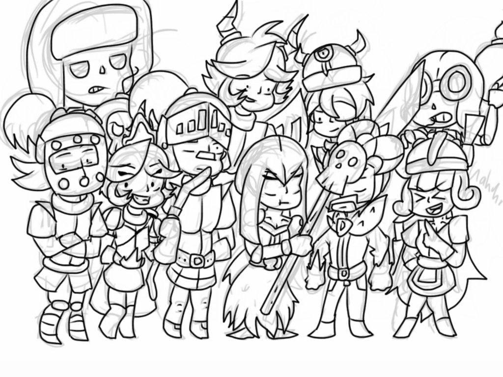 Royal Coloring Pages
 Clash Royale Tribute Lineart by Humairakun on DeviantArt