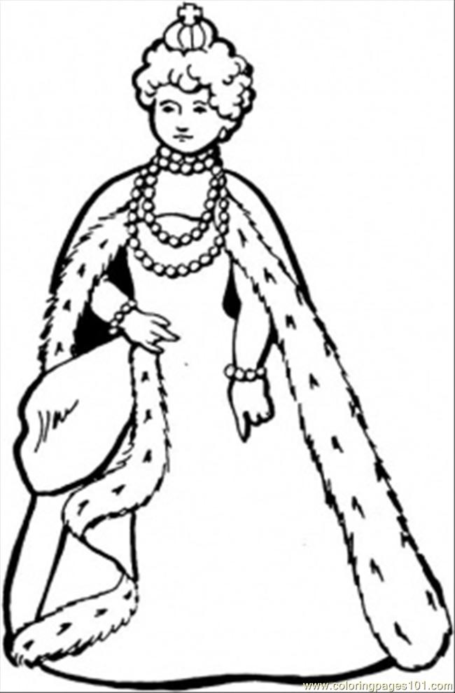 Royal Coloring Pages
 Great Queen Coloring Page Free Royal Family Coloring