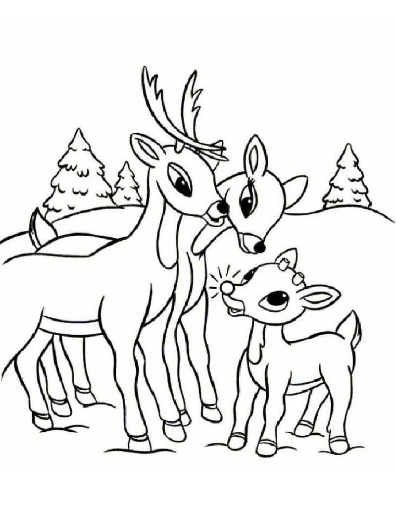 Rudolph The Red Nosed Reindeer Coloring Pages
 Rudolph Coloring Pages