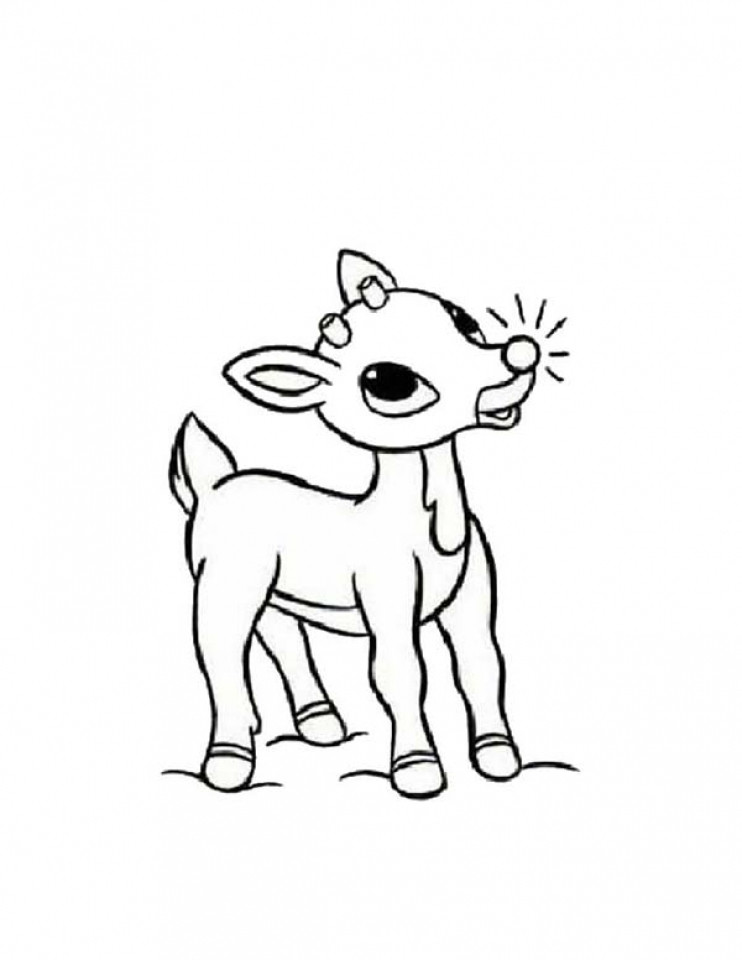 Rudolph The Red Nosed Reindeer Coloring Pages
 Get This Preschool Rudolph Coloring Page to Print 4ABJZ