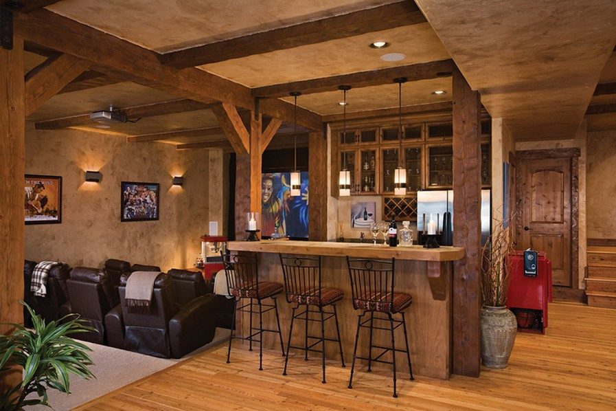 Best ideas about Rustic Basement Ideas
. Save or Pin Basement Bar Ideas with Black and White Theme Now.