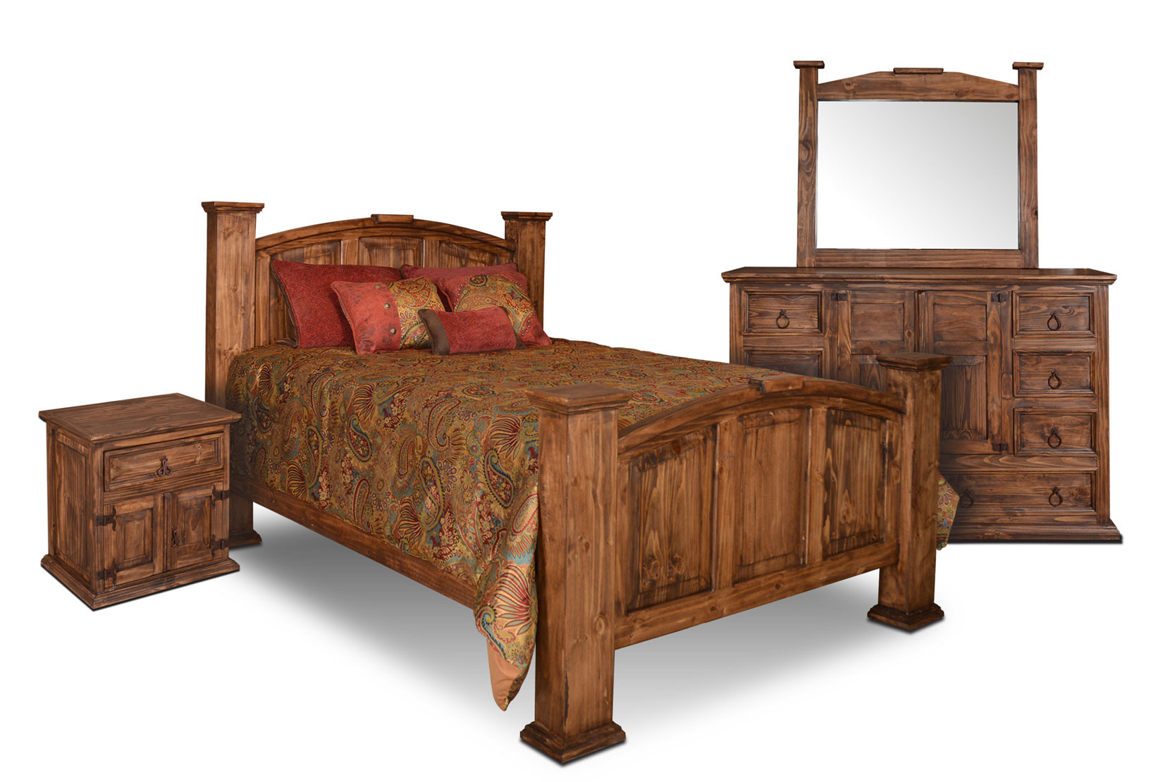 Best ideas about Rustic Bedroom Furniture
. Save or Pin Rustic Bedroom Set Pine Wood Bedroom Set 4 Piece Bedroom Set Now.