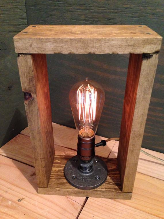 Best ideas about Rustic Desk Lamp
. Save or Pin Edison lamp Rustic decor Unique Table lamp Industrial Now.