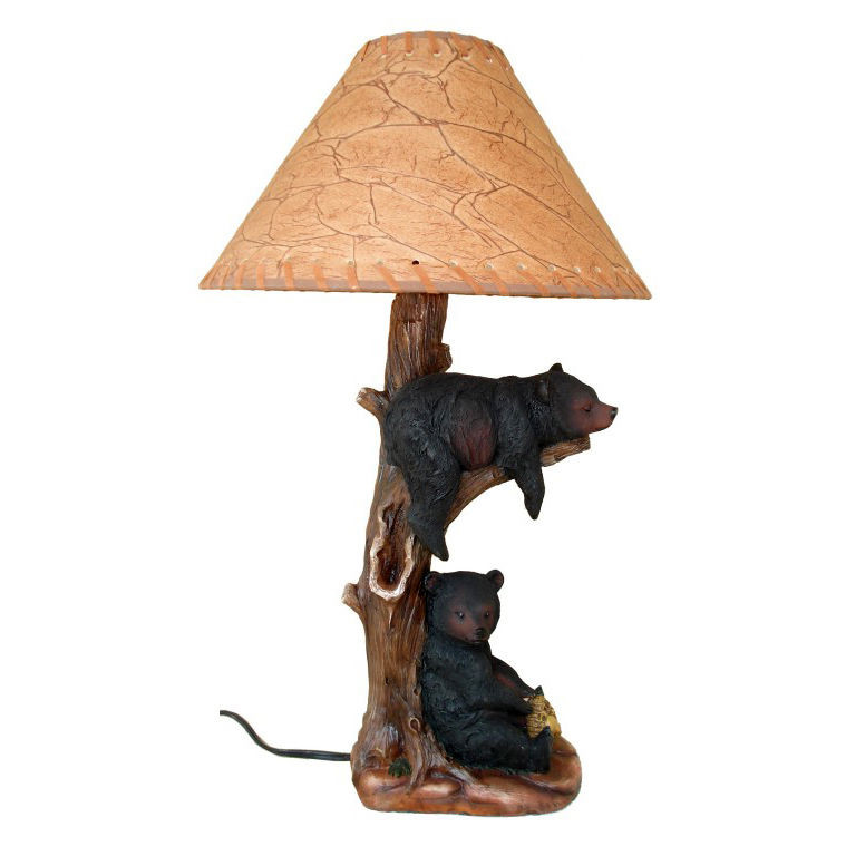 Best ideas about Rustic Desk Lamp
. Save or Pin Western Black Bears Table Desk Lamp Light Cabin Country Now.