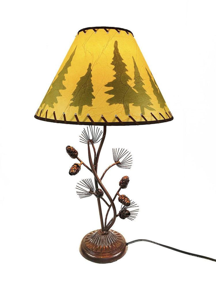 Best ideas about Rustic Desk Lamp
. Save or Pin Western Metal Pine Cone Desk Table Lamp Rustic Country Now.