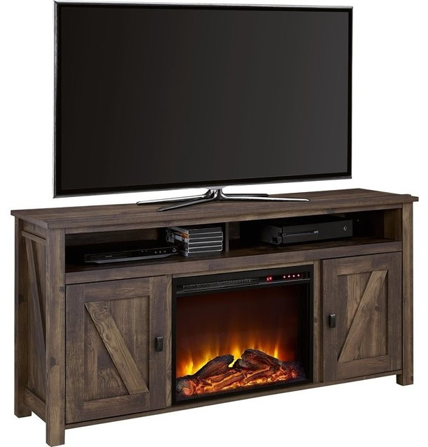 Best ideas about Rustic Electric Fireplace Tv Stand
. Save or Pin Altra Furniture Farmington 60" Fireplace TV Stand Now.