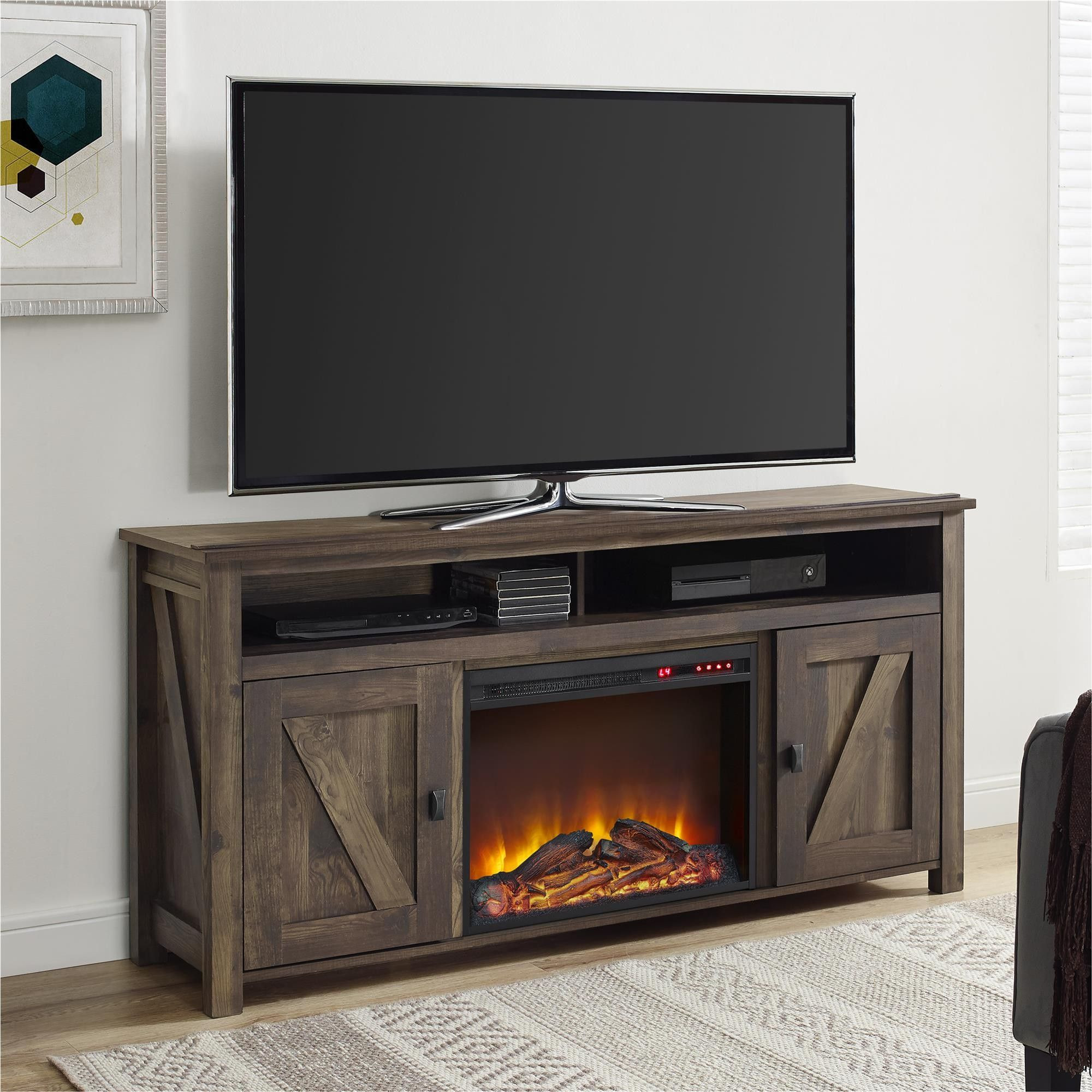 Best ideas about Rustic Electric Fireplace Tv Stand
. Save or Pin Farmington Electric Fireplace TV Console for TVs up to 60 Now.