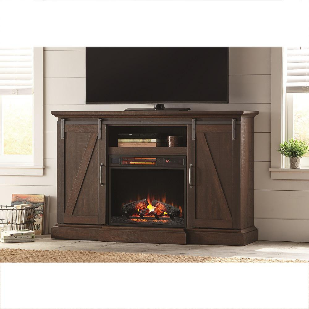Best ideas about Rustic Electric Fireplace Tv Stand
. Save or Pin Home Decorators Collection Chestnut Hill 56 in TV Stand Now.