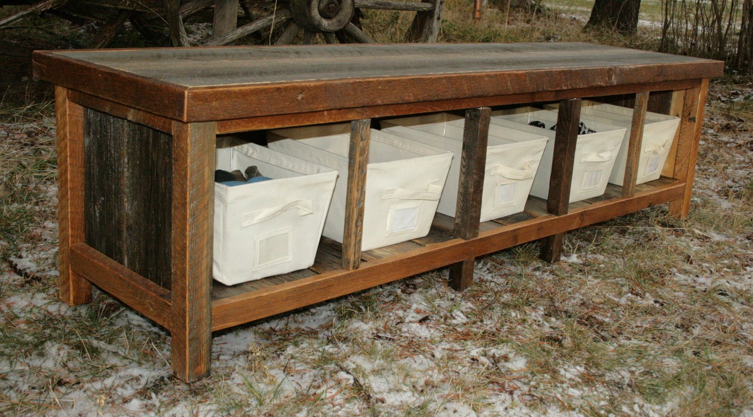 Best ideas about Rustic Entryway Bench
. Save or Pin Rustic Reclaimed Entry Bench by EchoPeakDesign on Etsy Now.