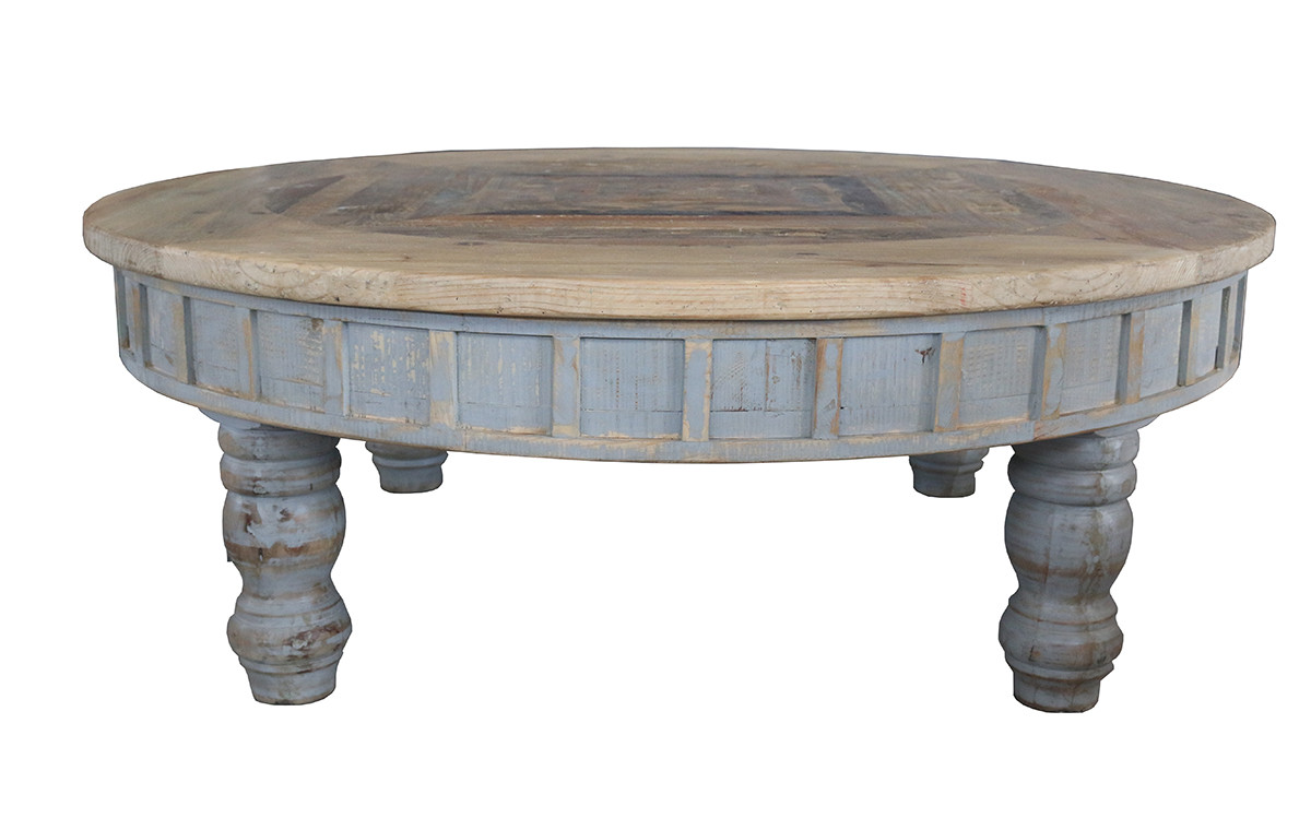 Best ideas about Rustic Round Coffee Table
. Save or Pin Factory 4 Rustic Round Coffee Table Antique Grey CEN 02 Now.