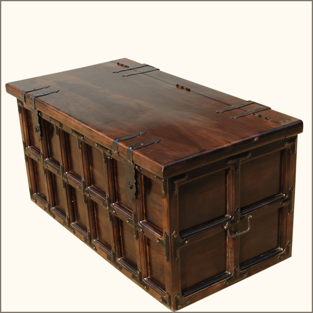 Best ideas about Rustic Trunk Coffee Table
. Save or Pin Solid Wood & Iron Rustic Coffee Table Storage Trunk Now.