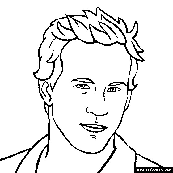 Ryan Coloring Pages
 Famous Actor Coloring Pages