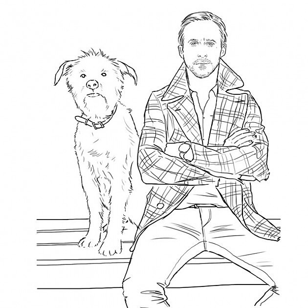 Ryan Coloring Pages
 Ryan Gosling Now es in Coloring Book Form