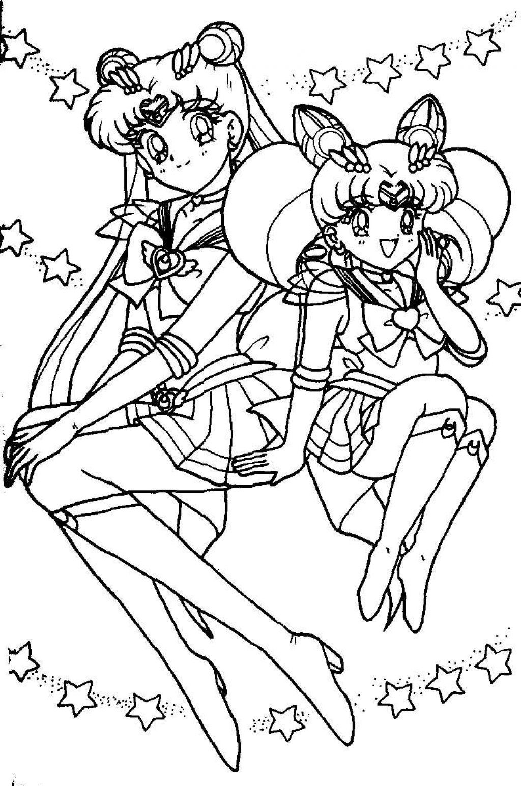 Sailor Moon Crystal Coloring Pages
 Free Printable Sailor Moon Coloring Pages For Kids