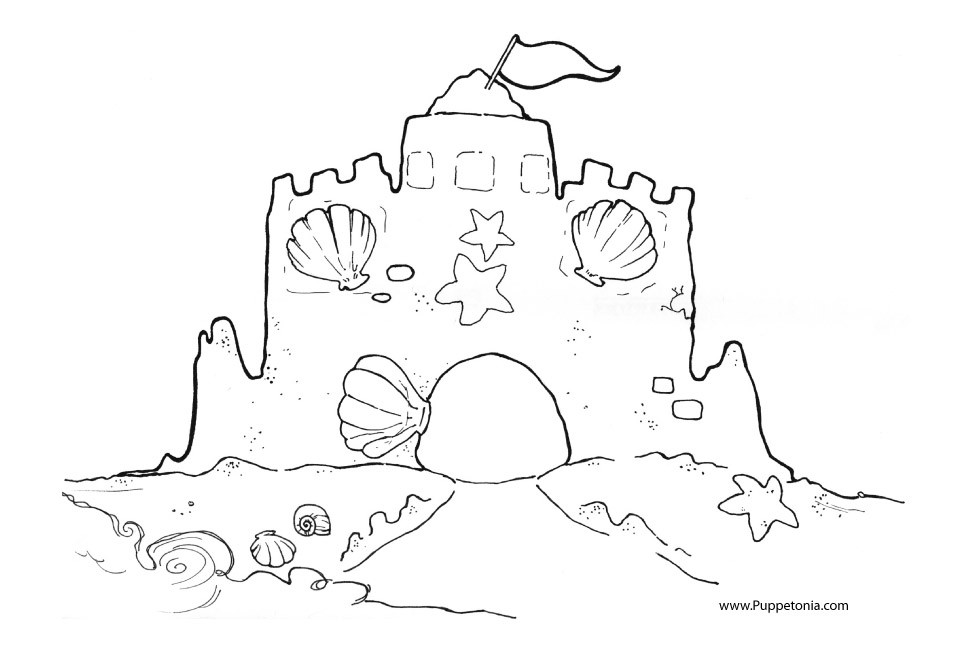 Sand Castle Coloring Pages
 Coloring Pages Puppetonia