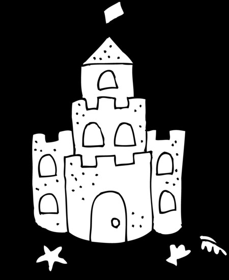 Sand Castle Coloring Pages
 Cute Sand Castle Coloring Page Free Clip Art