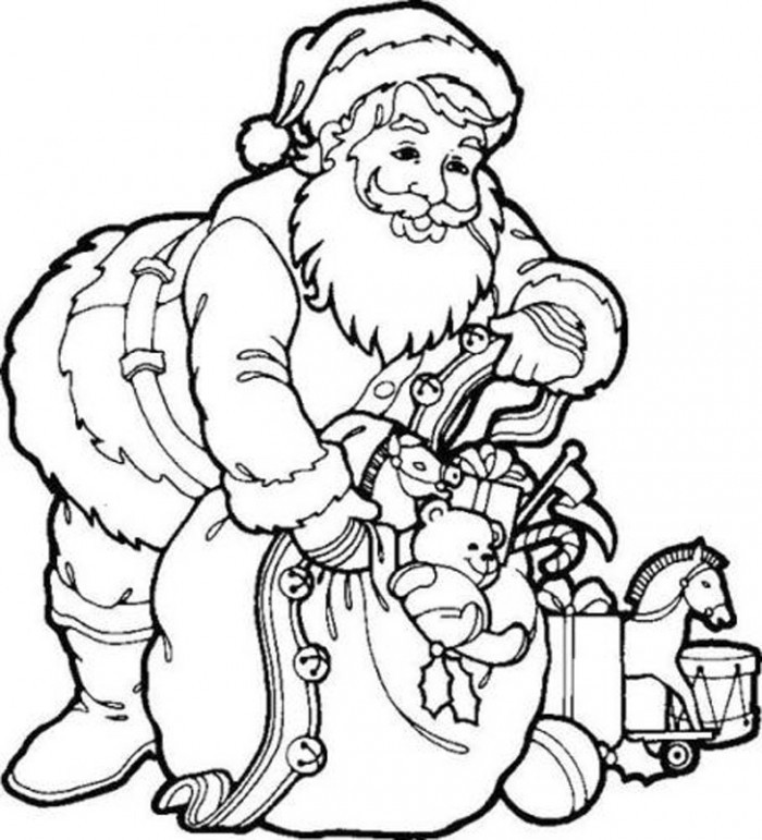 Santa Claus Coloring Pages For Kids
 Free Printable Santa Claus Coloring Pages For Kids
