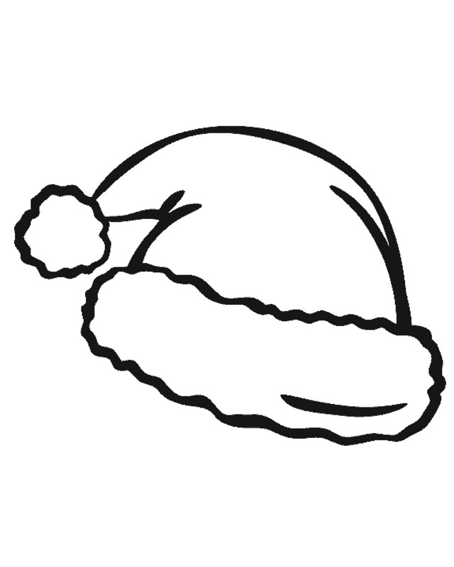 Santa Hat Coloring Pages
 Free Printable Santa Claus Coloring Pages For Kids