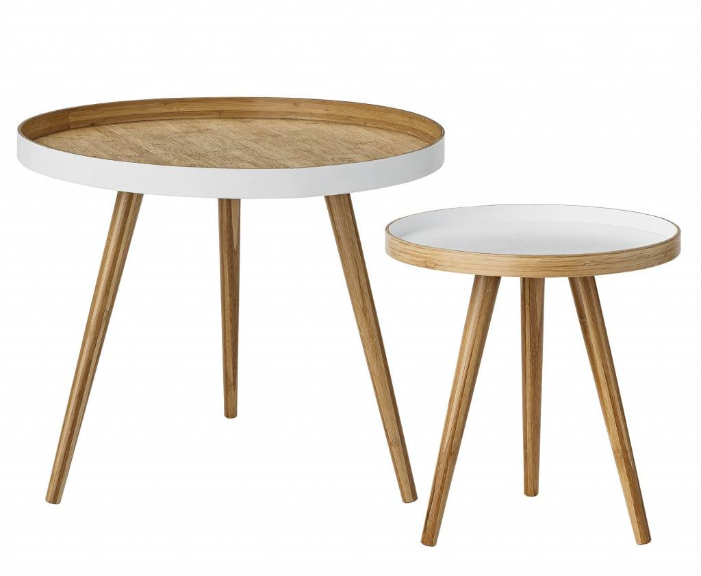 Best ideas about Scandinavian Coffee Table
. Save or Pin Set of 2 round tables Scandinavian coffee bamboo Now.