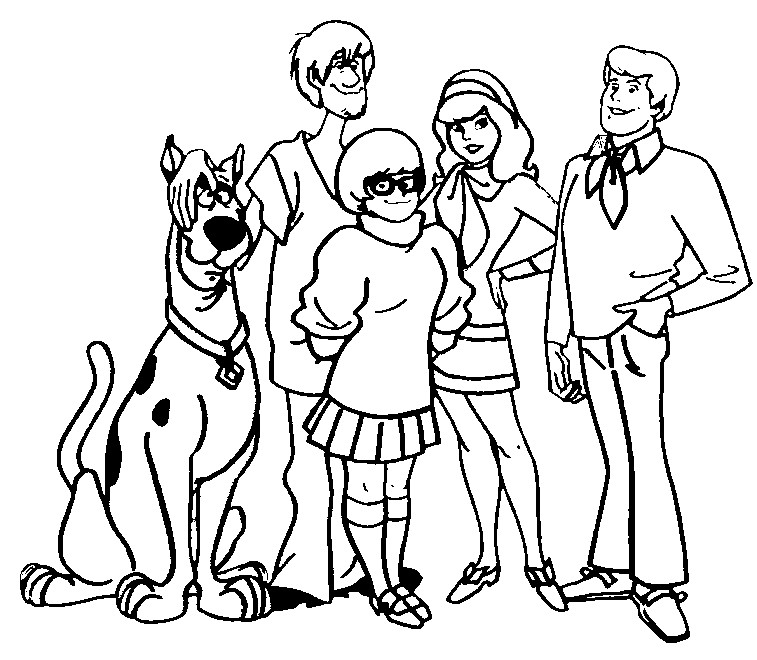 Scoby Doo Coloring Pages
 Free Printable Scooby Doo Coloring Pages For Kids