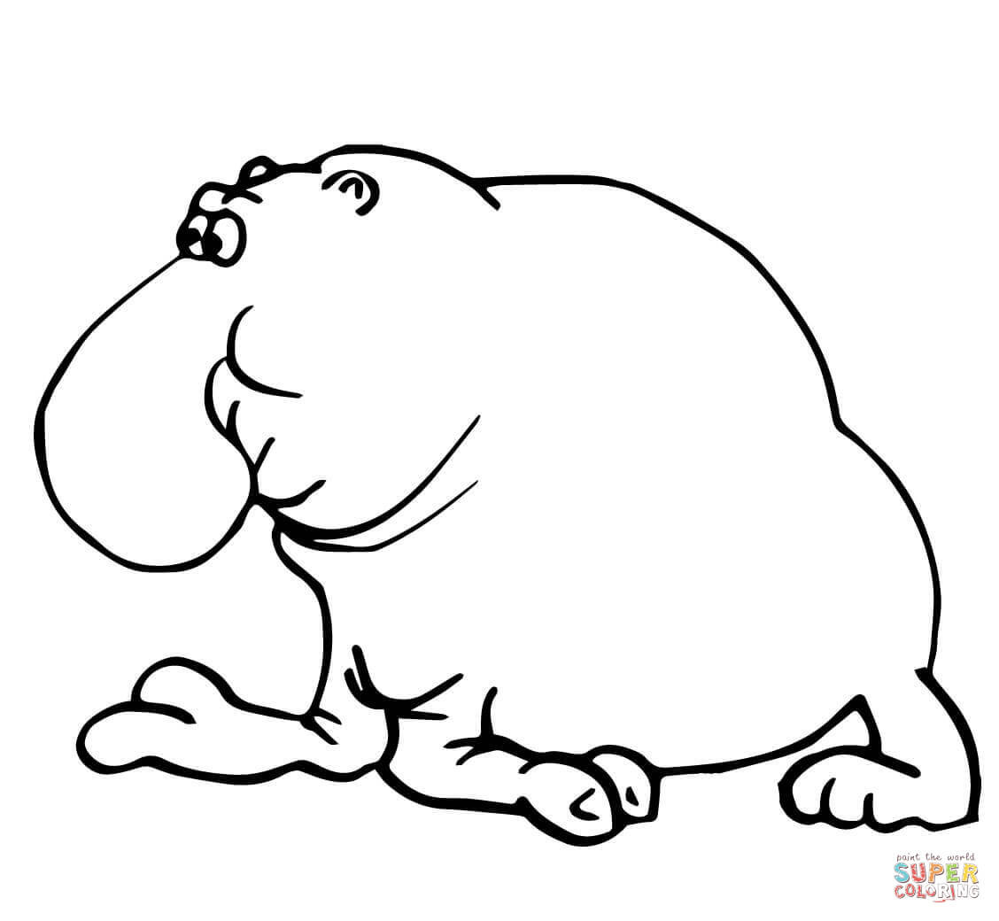 Seals Coloring Pages
 Funny Elephant Seal coloring page