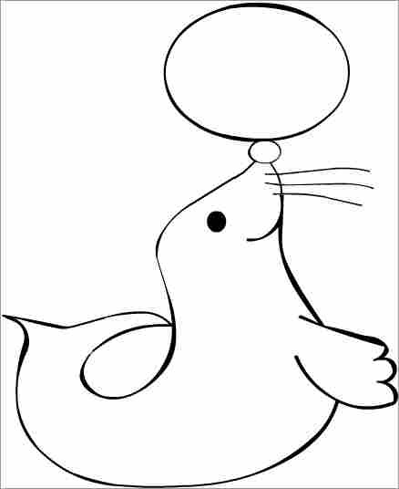 Seals Coloring Pages
 animal monk seal printable coloring pages for preschool