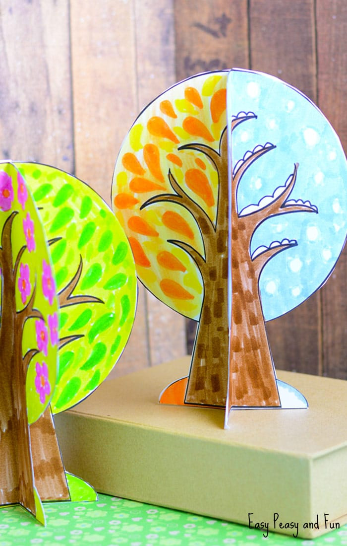 Season Crafts For Preschoolers
 Four Seasons Tree Craft With Template Easy Peasy and Fun