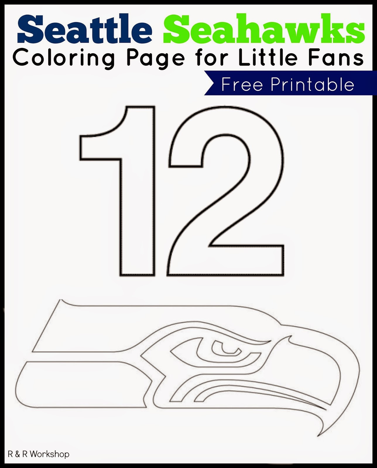 Seattle Seahawks Coloring Pages
 Seattle Seahawks Free Coloring Pages