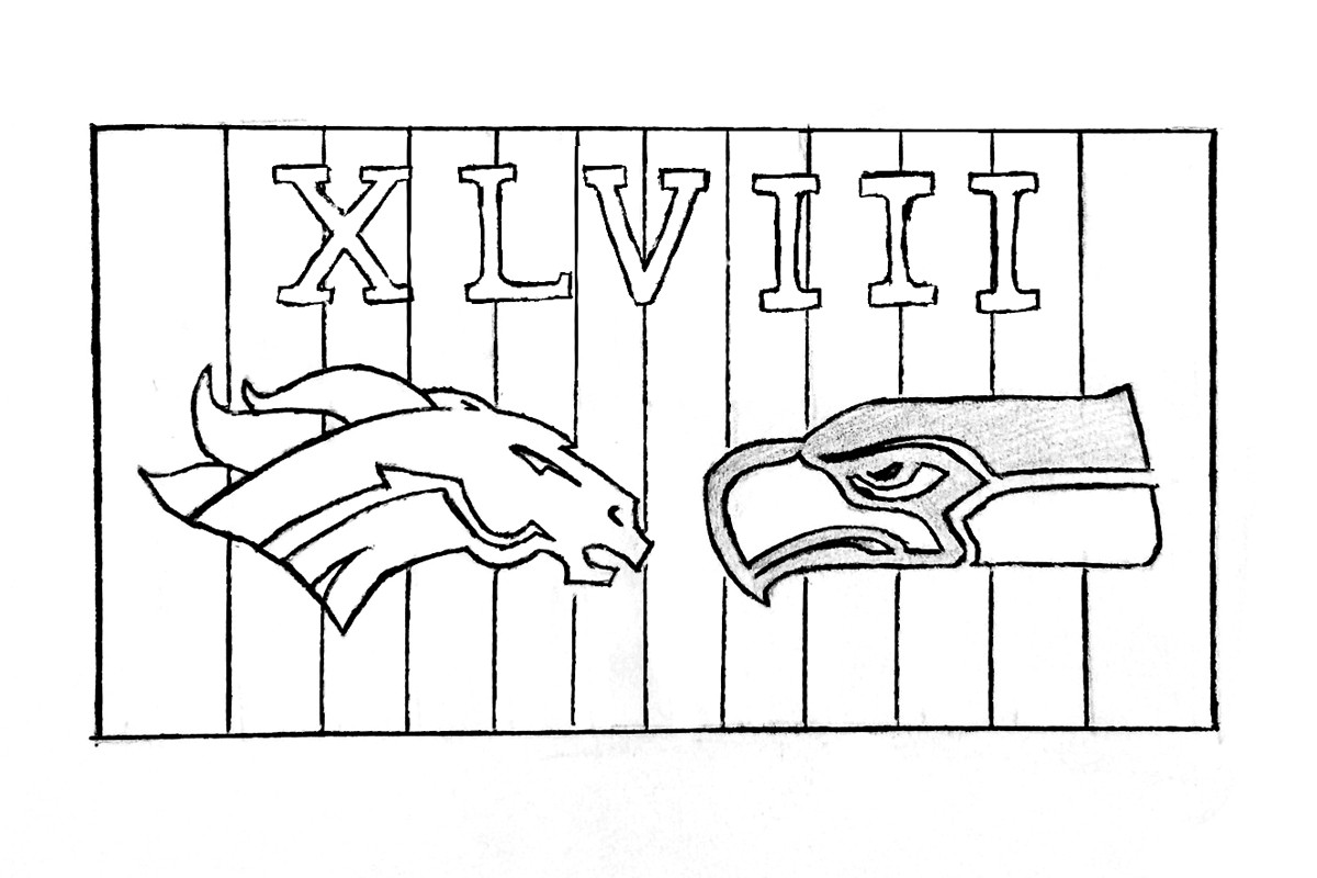 Seattle Seahawks Coloring Pages
 Seahawks Vs Broncos Coloring Pages