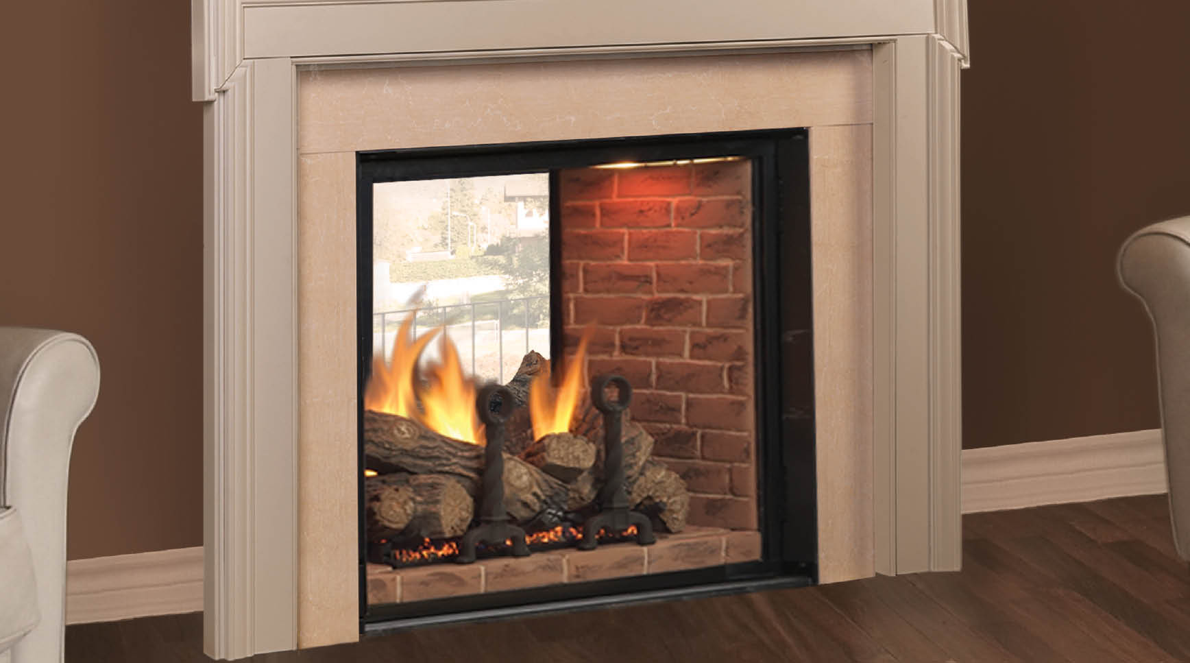 Best ideas about See Through Fireplace
. Save or Pin Covington See Thru Direct Vent Fireplace Now.